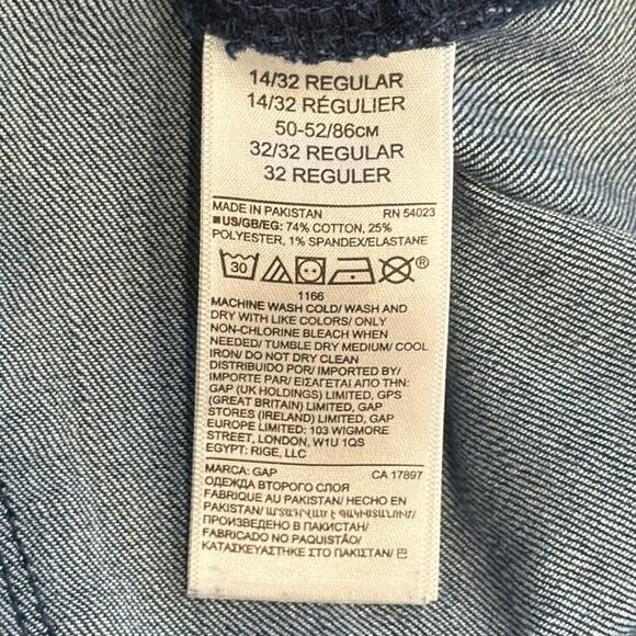 GAP Women's High Rise Favorite Jegging Stripe Navy Size 14/32 - Picture 9 of 11